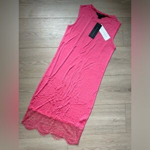 FRENCH CONNECTION Lace Spark Sleeveless Dress Coral Size 0 NEW $148